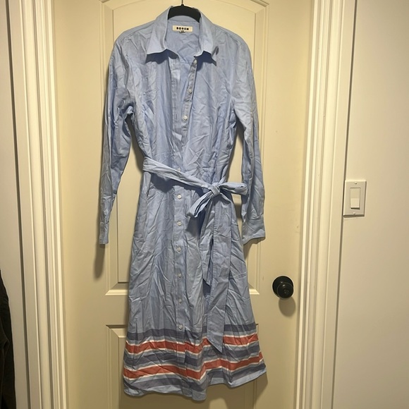 Boden Kate Chambray Shirt Dress Size 10 - Picture 5 of 10